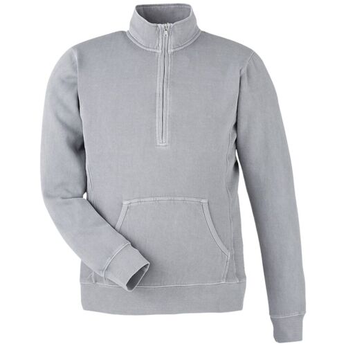 Unisex Pigment-Dyed Fleece Quarter-Zip Pullover Thumbnail