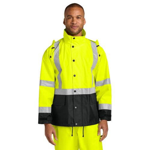 Ansi 107 Class 3 Rain Jacket Thumbnail