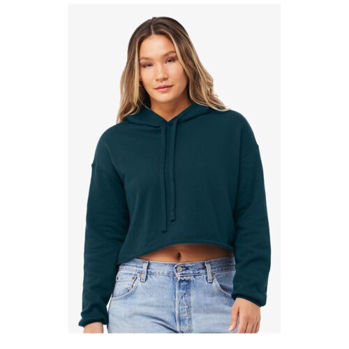 Women's Crop Fleece Hoodie Sweatshirt Thumbnail
