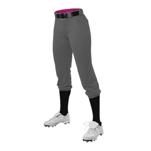 Girls' Premium Fastpitch Softball Pants with Belt Loops Thumbnail