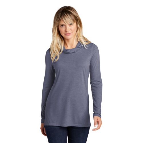 ® Ladies PosiCharge ® Tri Blend Wicking Long Sleeve Hoodie Thumbnail